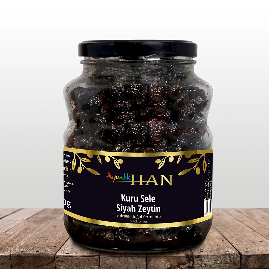 Kuru Sele Siyah Zeytin 1 kg pet