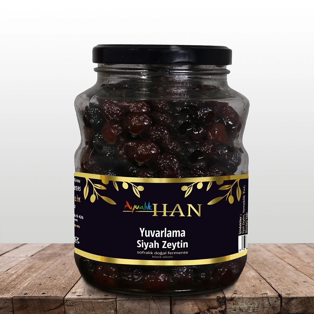 Yuvarlama Siyah Zeytin 1000 g cam